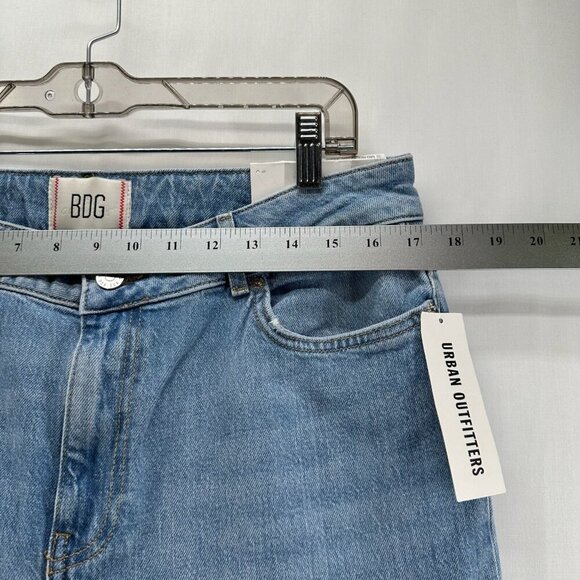 BDG Jeans Womens Size 31 Mid Rise Skinny Cropped Light Washed Denim Cotton Blue - Picture 10 of 12